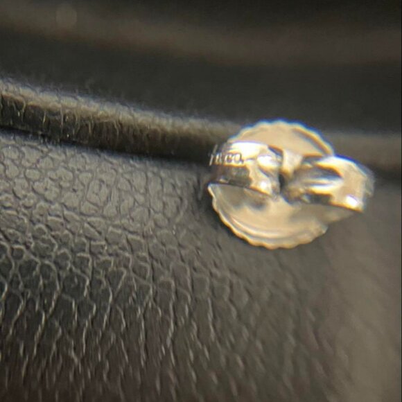 Tiffany & Co. Platinum Elsa Peretti 2ct Round Faceted Stud Earrings – Rare - Picture 4 of 11